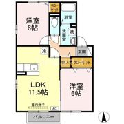 シャトーエレガン Bの間取り画像