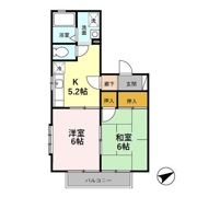 ラフィネ北間の間取り画像