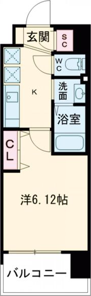 Luxe布施北Ⅲの間取り画像