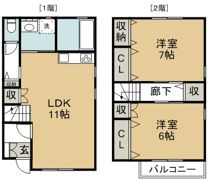 サンステージ北田宮の間取り画像