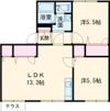 タウニィ高松 Bの間取り画像
