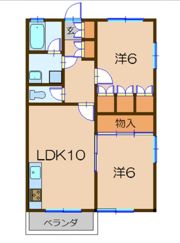 シャングリラ野島Ⅰの間取り画像