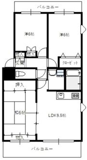 ハイネス八幡の間取り画像