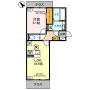 D-ROOM歌川町の間取り画像