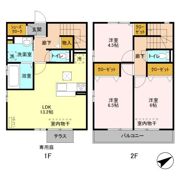ラルジュ・ヴィオーラ S棟の間取り画像