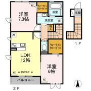 エトワール Ⅲの間取り画像