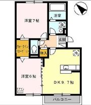 プレミール ボヌール Hの間取り画像