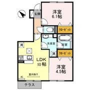 アムールさわの間取り画像
