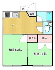 山岸アパートの間取り画像