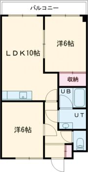 北浜コスモビルの間取り画像