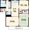 ラフィーネ栗生の間取り画像
