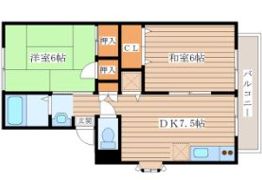 ベルパーク川平Ⅱ番館の間取り画像