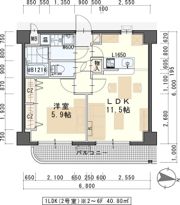 エクセレントパーク北山の間取り画像