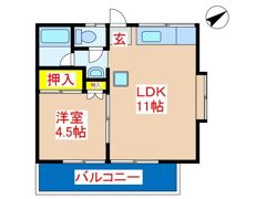 アフロディーテ国分B棟の間取り画像