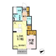 ソレアード Bの間取り画像