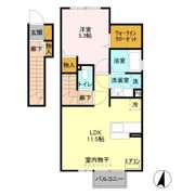 メゾン ド ファミユの間取り画像