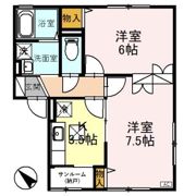 アイビースクエアー Bの間取り画像