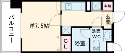 レジディア熊本辛島の間取り画像