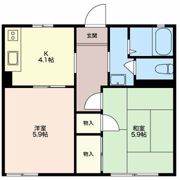 フレグランス島崎の間取り画像