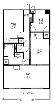 ビューハイツクラタ2の間取り画像