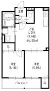 クリエオーレ津の辺町Ⅰの間取り画像