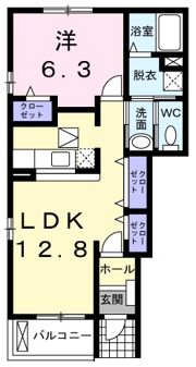 サイプレスAの間取り画像