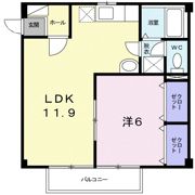 トラッド 木田谷Ⅲの間取り画像