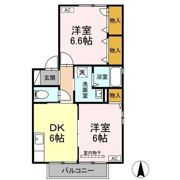 つばき中川 A棟の間取り画像