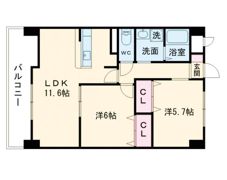 サムティ熊本近見Ⅰの間取り画像