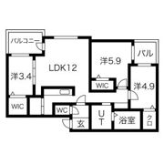 ecoa厚別南の間取り画像