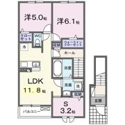 ノーブルゼファーの間取り画像