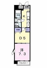 メゾンソレイユの間取り画像
