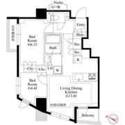 343レジデンス目黒Ⅱ（オープンレジデンシア）の間取り画像