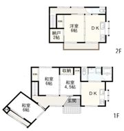 阿久津町戸建の間取り画像