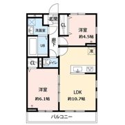 アムール イソベの間取り画像