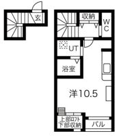 ラークシャルマンB棟の間取り画像