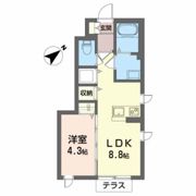 シャーメゾングランドガーデンCの間取り画像