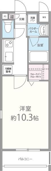 シャトー揚羽の間取り画像