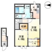 エールコートの間取り画像