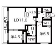 Angelic village北23条(エンジェリック ヴィレッジ北23条)の間取り画像