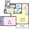 ウイステェリアⅡの間取り画像