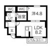 Sud Regione麻利山(スッドレジオーネマリヤマ)の間取り画像