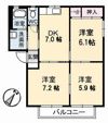 メゾン デラ W B棟の間取り画像