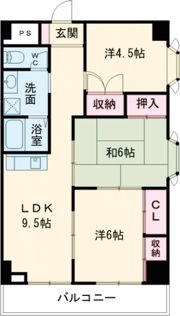 サンハイツ大和第2の間取り画像