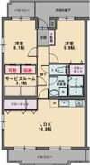 サンパティーク香貫の間取り画像
