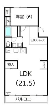 アヴェニュー元浜の間取り画像