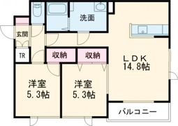 ヴィブレィ ユウカリナの間取り画像