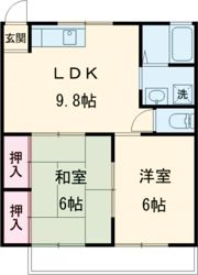 コーポ安楽の間取り画像