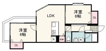 サンパレス千代田の間取り画像