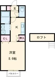 リフレックス ケイの間取り画像